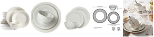 Lenox French Perle Groove White 12-Piece Dinnerware Set, Service for 4, Created for Macy's